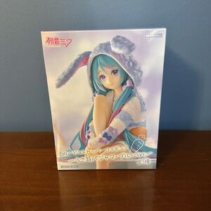Hatsune Miku Figure Noodle Stopper FuRyu Bunny Pajama Ver